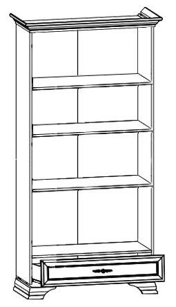 Шкаф   Kentaki Белый REG2W1S