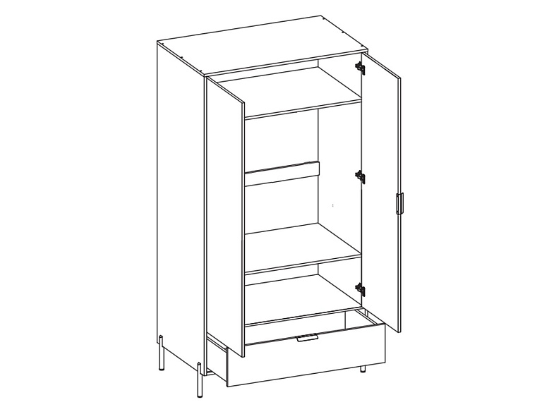 Шкаф  Paloma SZF2D1S