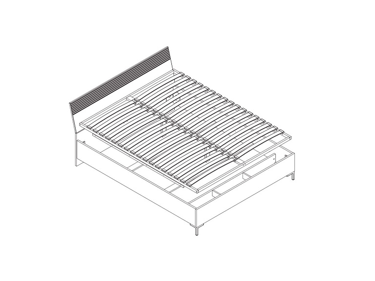 Кровать c гибким основанием  Domenica LOZ160х200