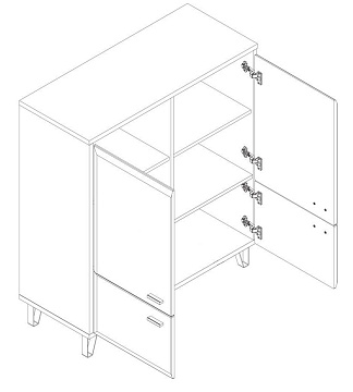 Тумба KOM4D