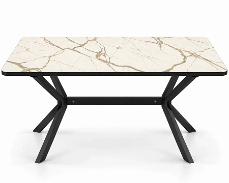Стол ВВР Миллер Сержио гранде/черный №7, пластик HPL 120-160/80