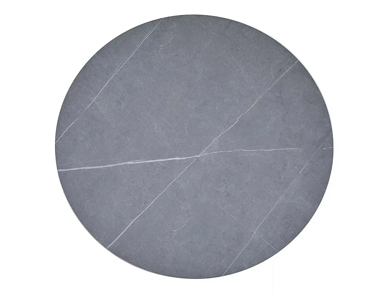 Стол обеденный SIGNAL TALIA эффект серого мрамора/черный 90