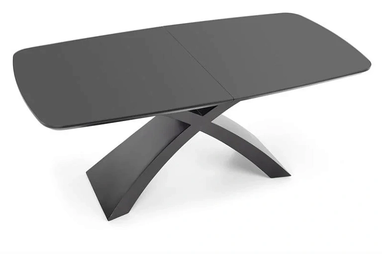 Стол обеденный HALMAR SILVESTRO темно-серый/черный 180-220/89