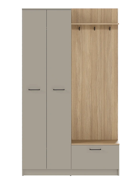 Шкаф  Ada Глиняный серый SZF2D1K/360