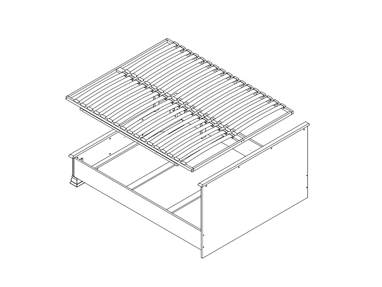 Кровать c гибким основанием  San Gimignano LOZ140х200