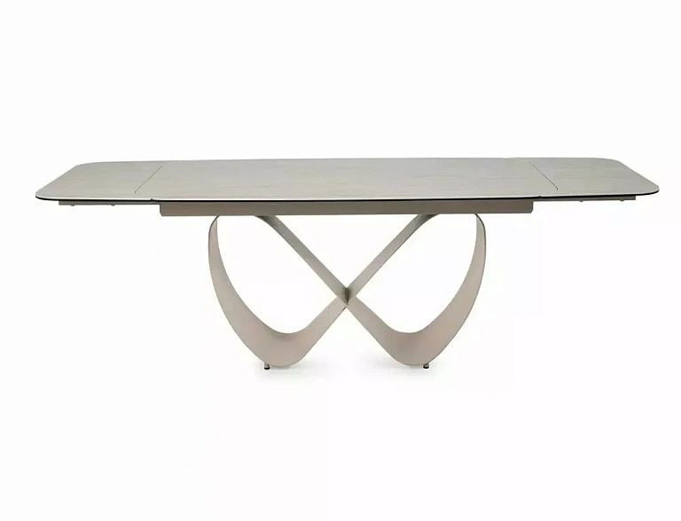 Стол обеденный SIGNAL INFINITY Ceramic бежевый травертин/кашемир 160-240/95