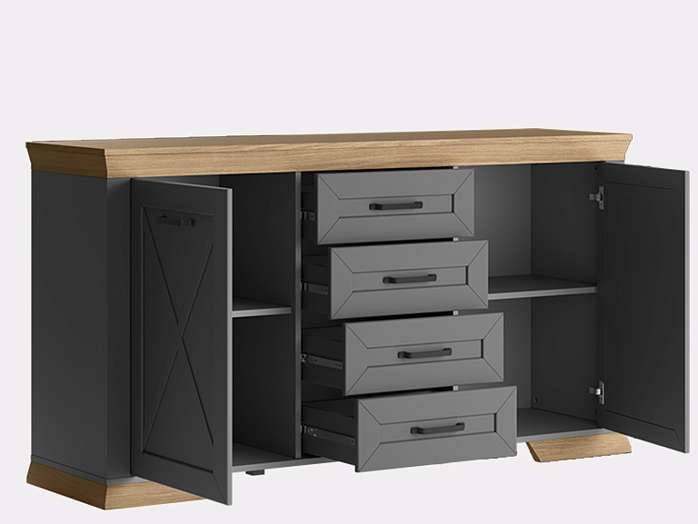 Тумба  Marselle Дымчатый алмаз KOM2D4S