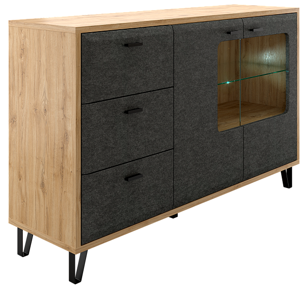 Тумба с подсветкой  Grace KOM2W3S_LED