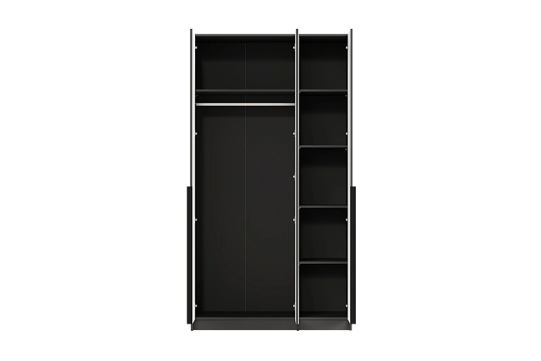 Шкаф (Графит)  Mobi SZF2D1L